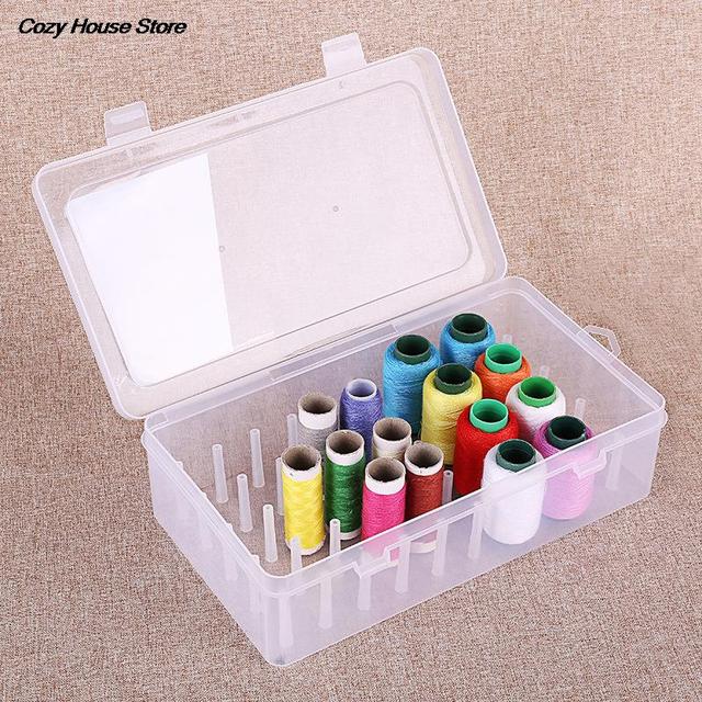 Transparent Plastic Thread Box 42 Rack Household Sewing Thread